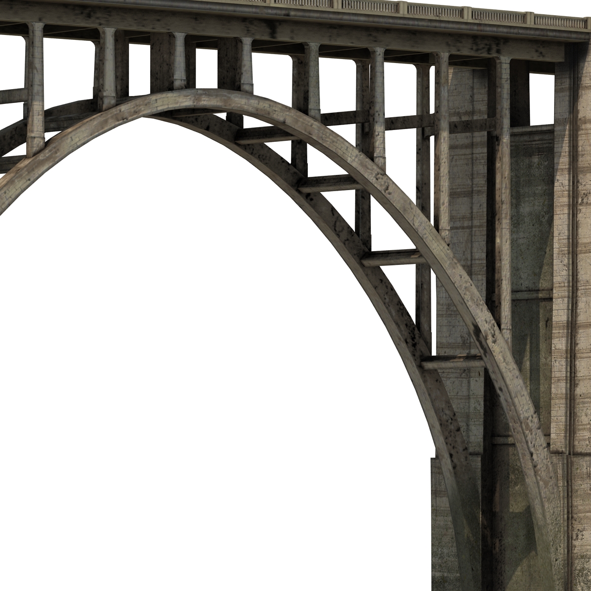 Bixby Creek Bridge in Big Sur 3D model