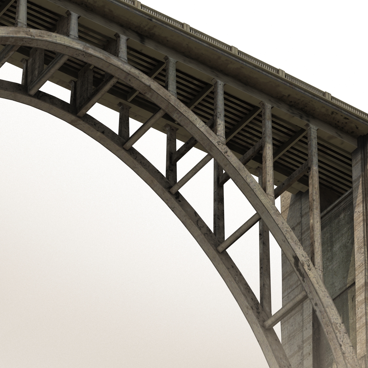 Bixby Creek Bridge in Big Sur 3D model