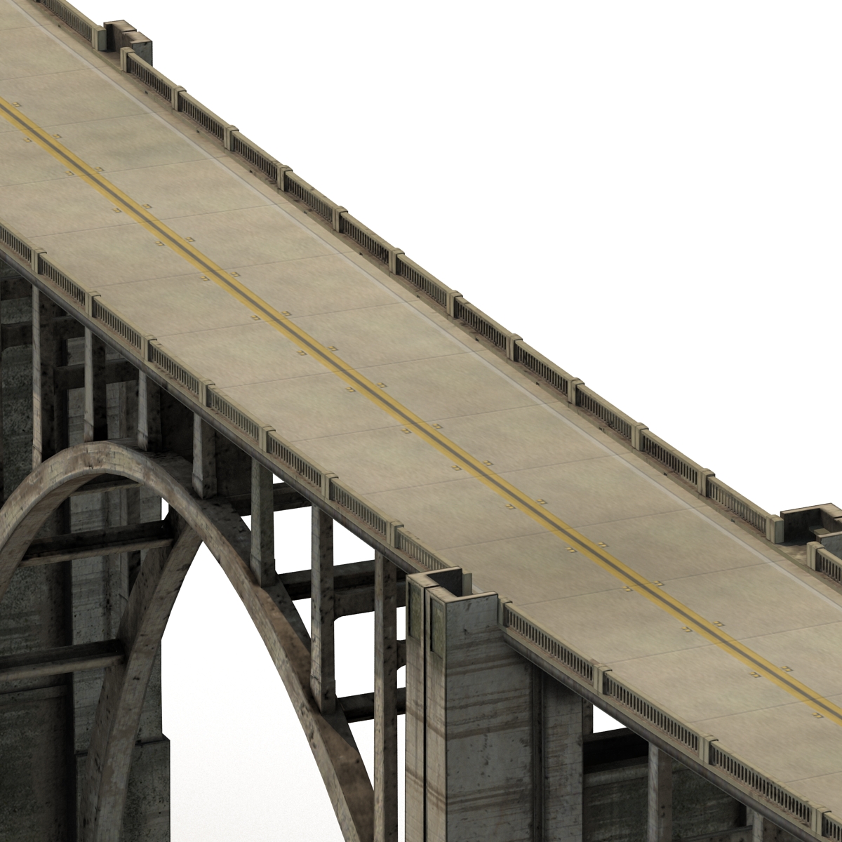 Bixby Creek Bridge in Big Sur 3D model