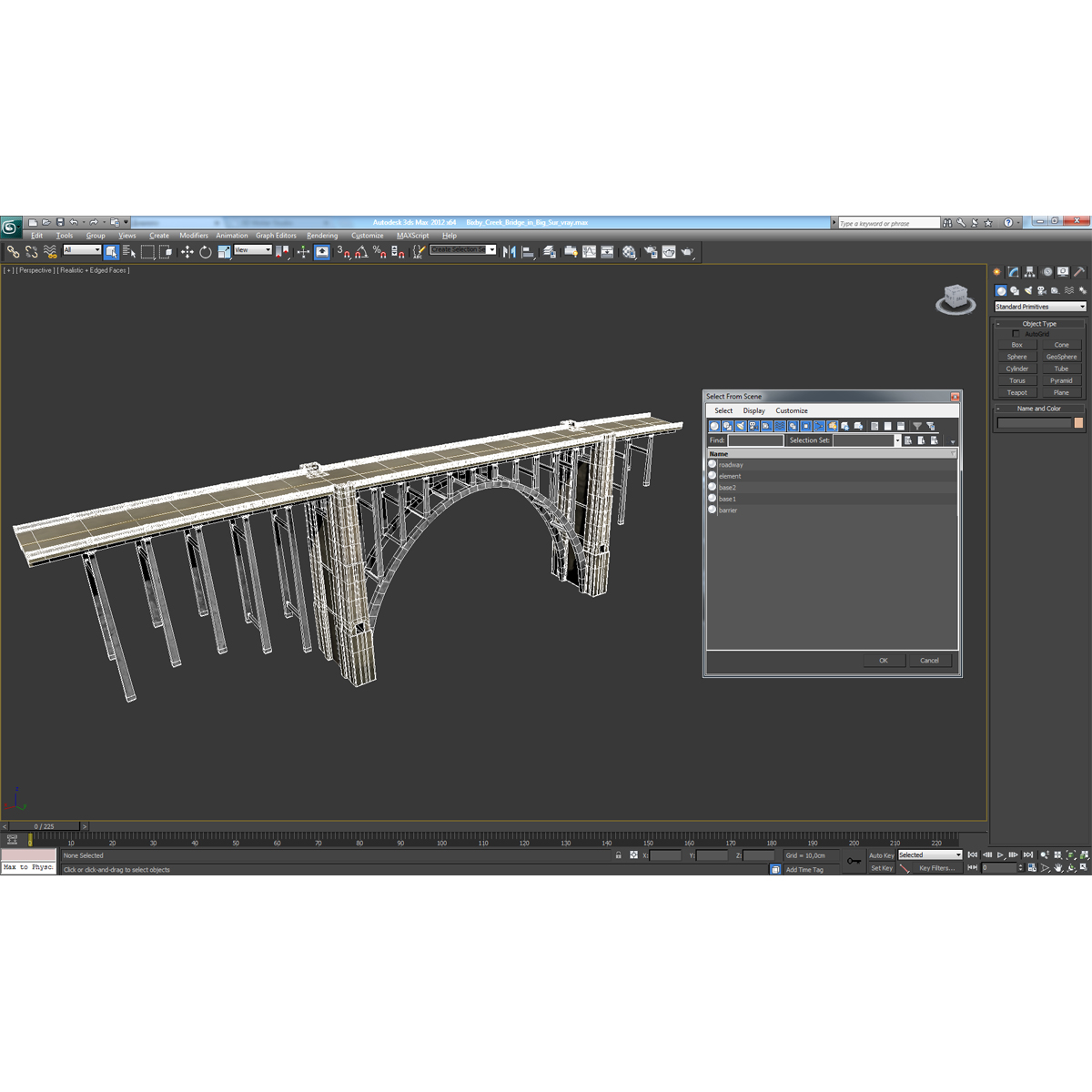 Bixby Creek Bridge in Big Sur 3D model