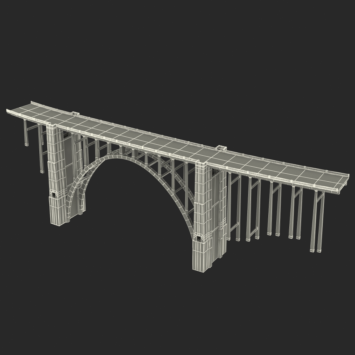 Bixby Creek Bridge in Big Sur 3D model