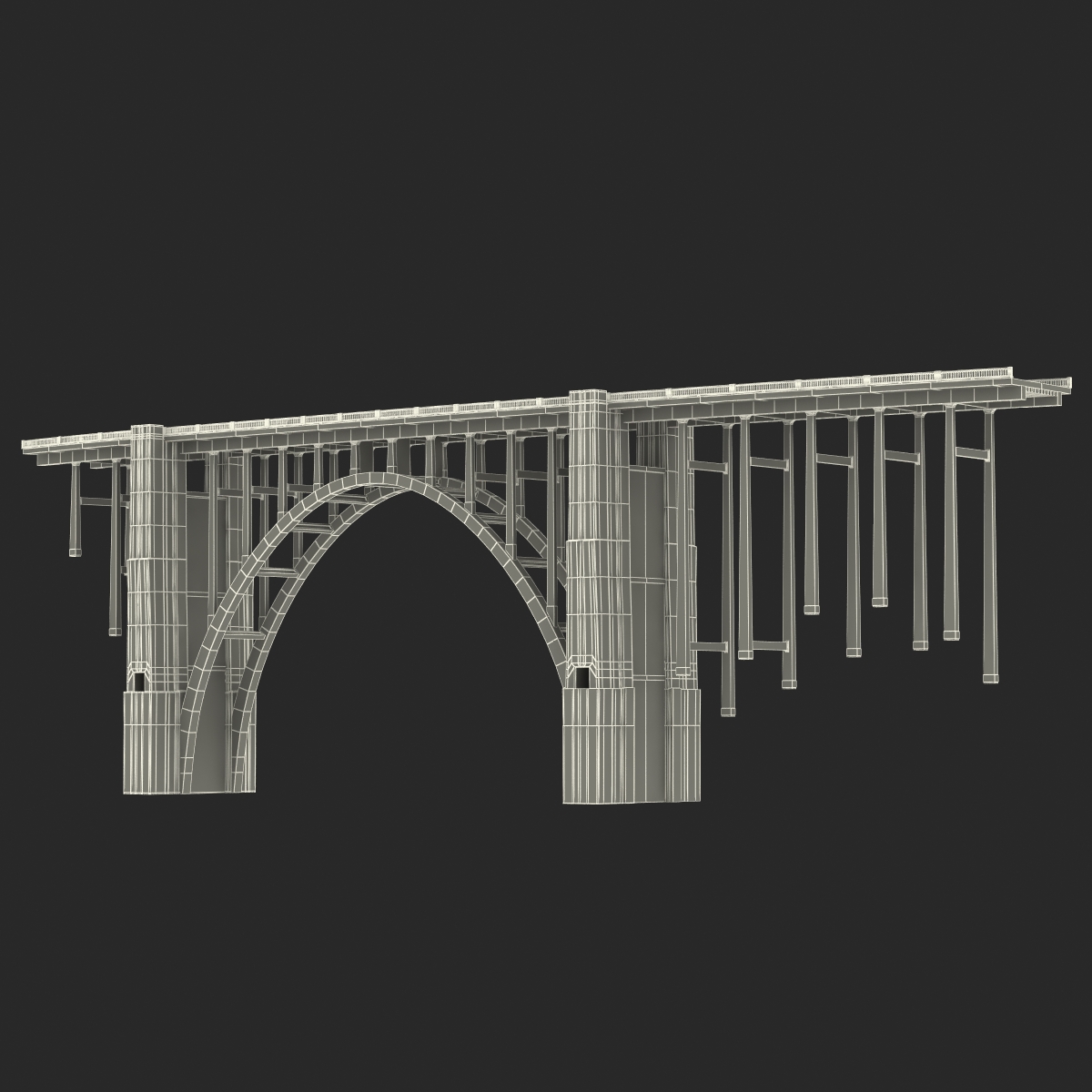 Bixby Creek Bridge in Big Sur 3D model