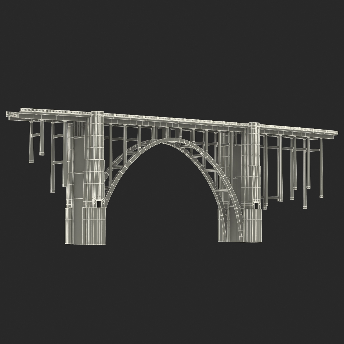 Bixby Creek Bridge in Big Sur 3D model