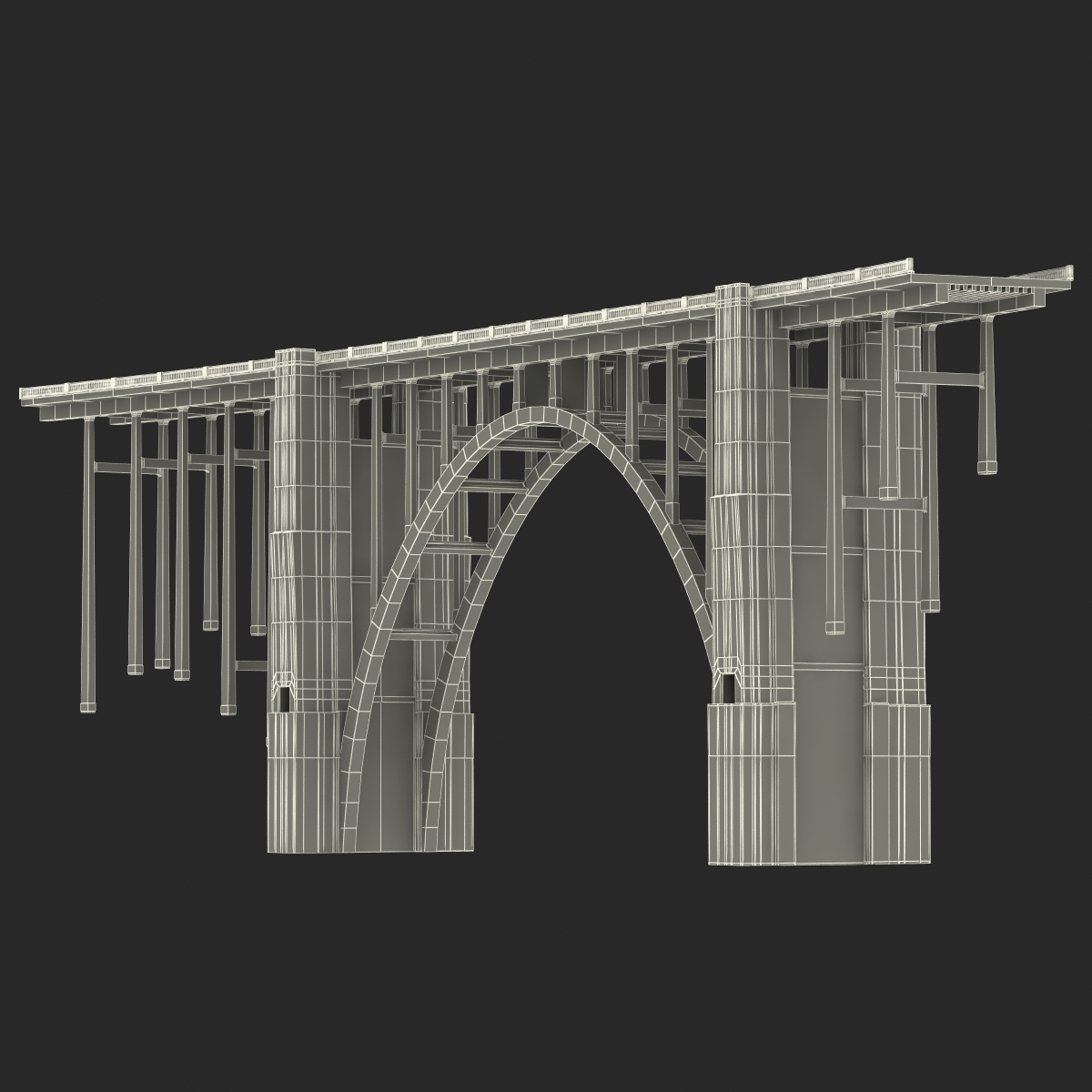 Bixby Creek Bridge in Big Sur 3D model