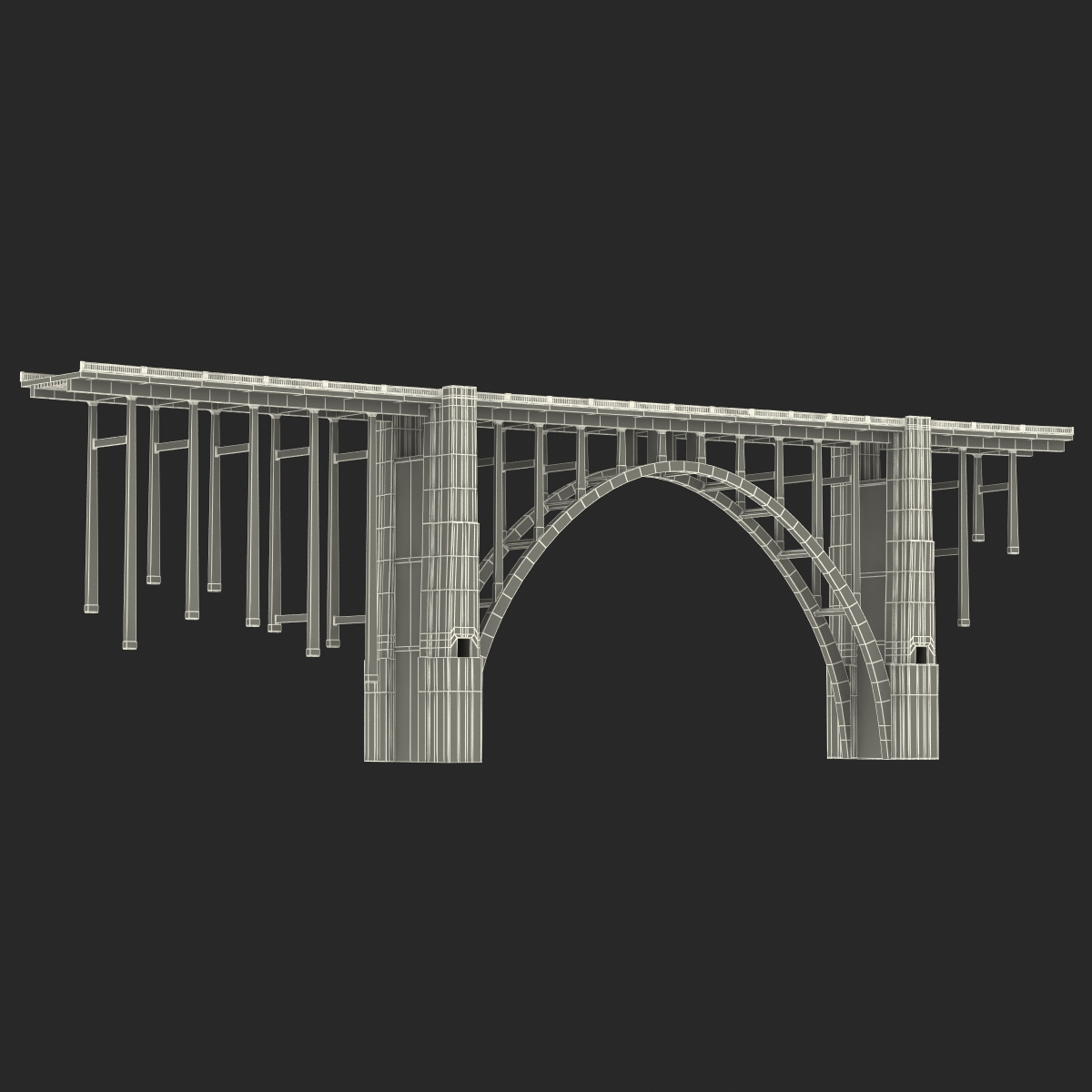 Bixby Creek Bridge in Big Sur 3D model