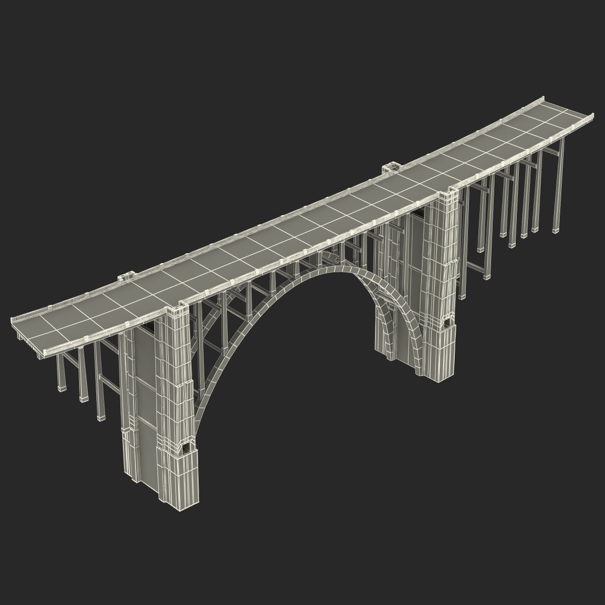 Bixby Creek Bridge in Big Sur 3D model