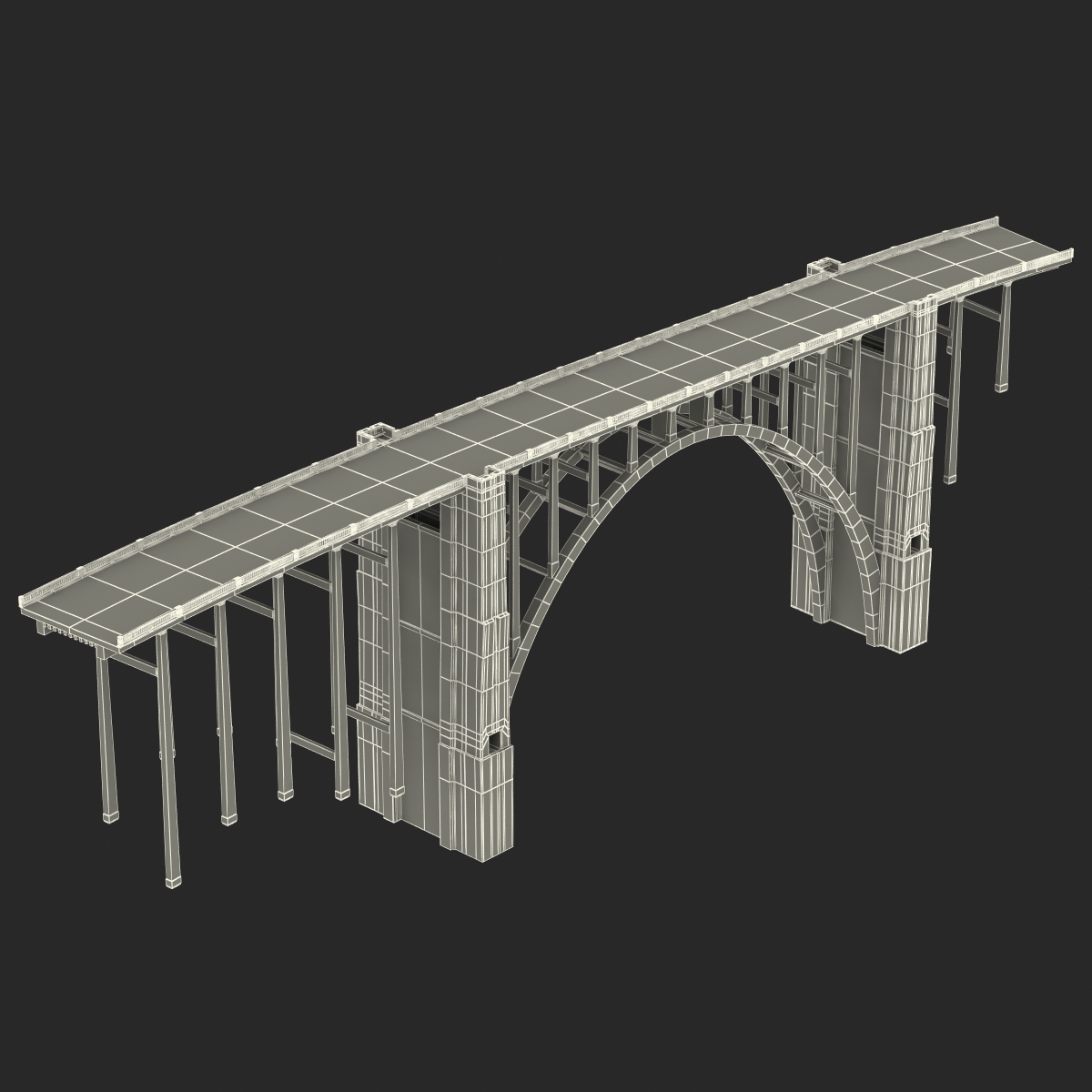 Bixby Creek Bridge in Big Sur 3D model