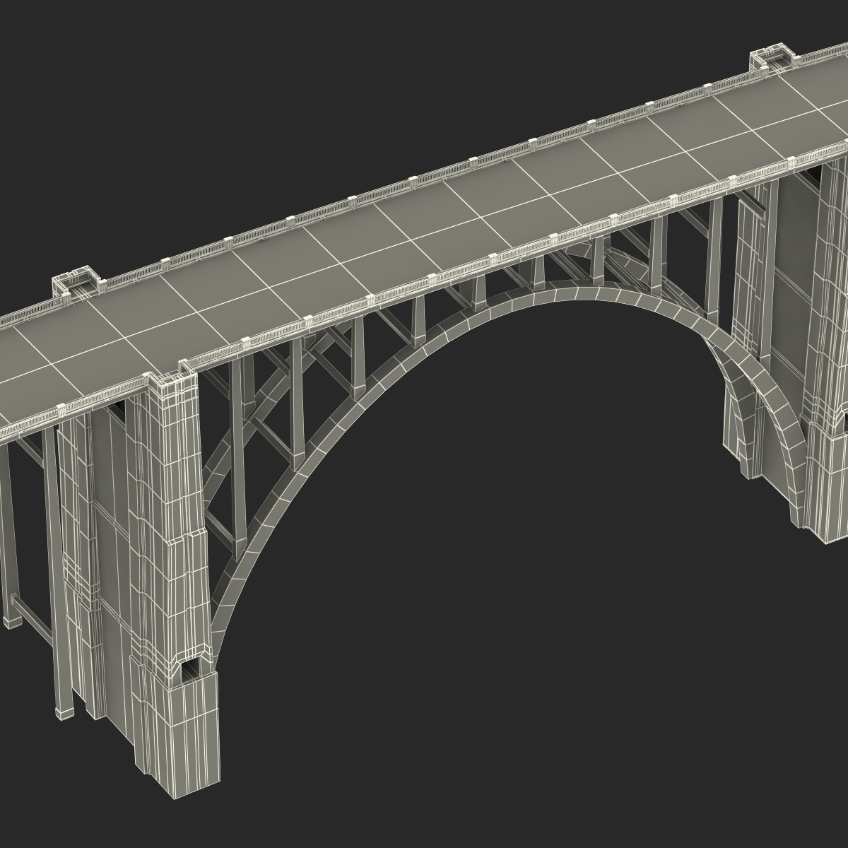 Bixby Creek Bridge in Big Sur 3D model