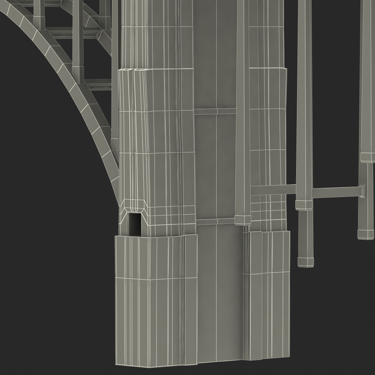 Bixby Creek Bridge in Big Sur 3D model