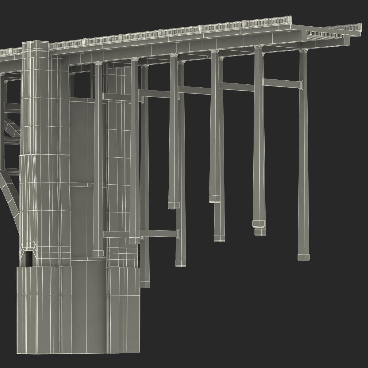 Bixby Creek Bridge in Big Sur 3D model