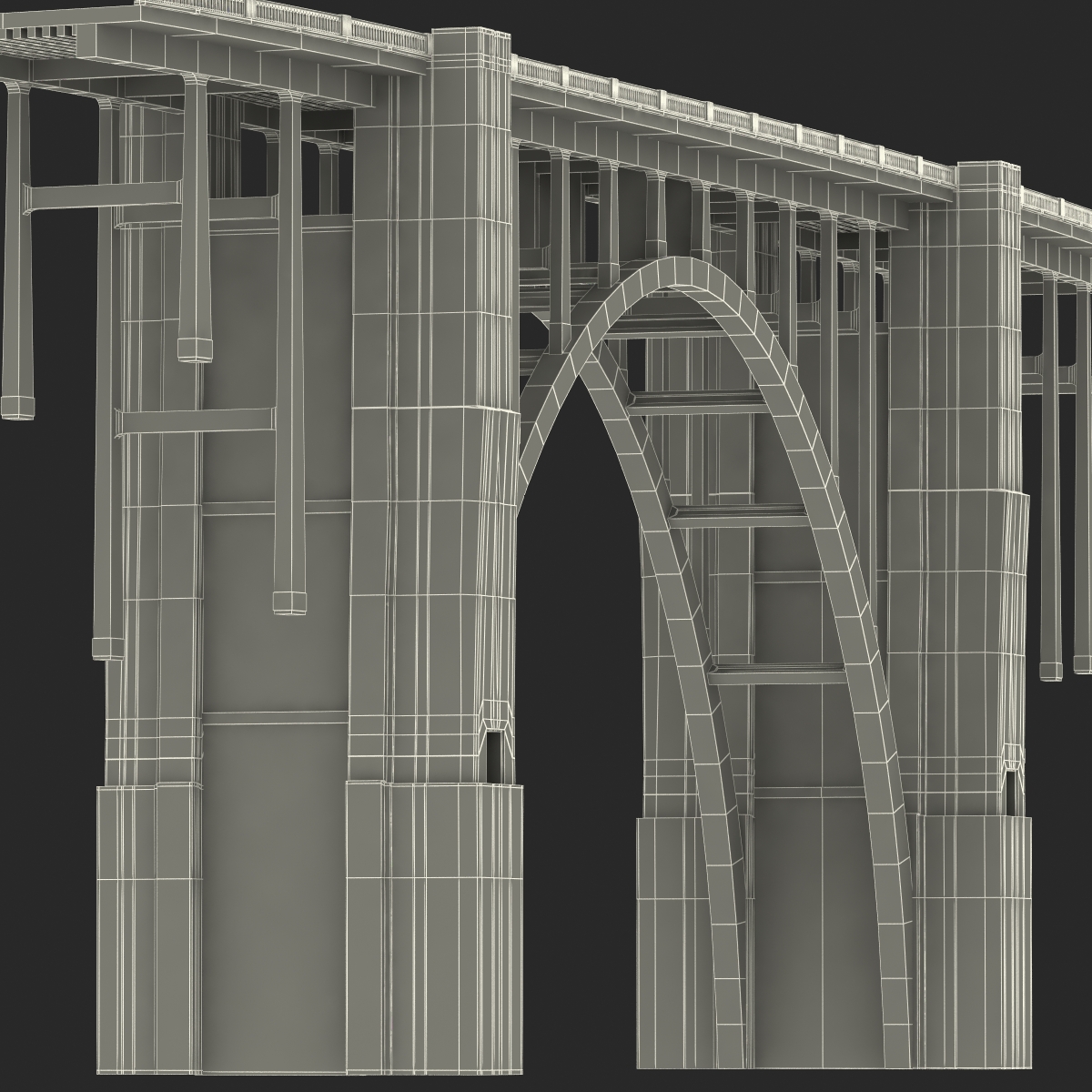 Bixby Creek Bridge in Big Sur 3D model