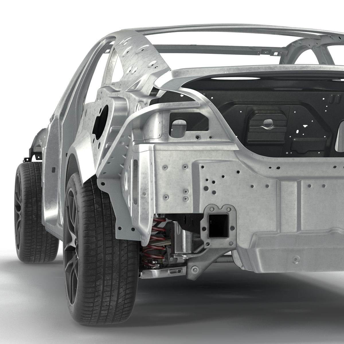 Car Frame with Chassis 3D