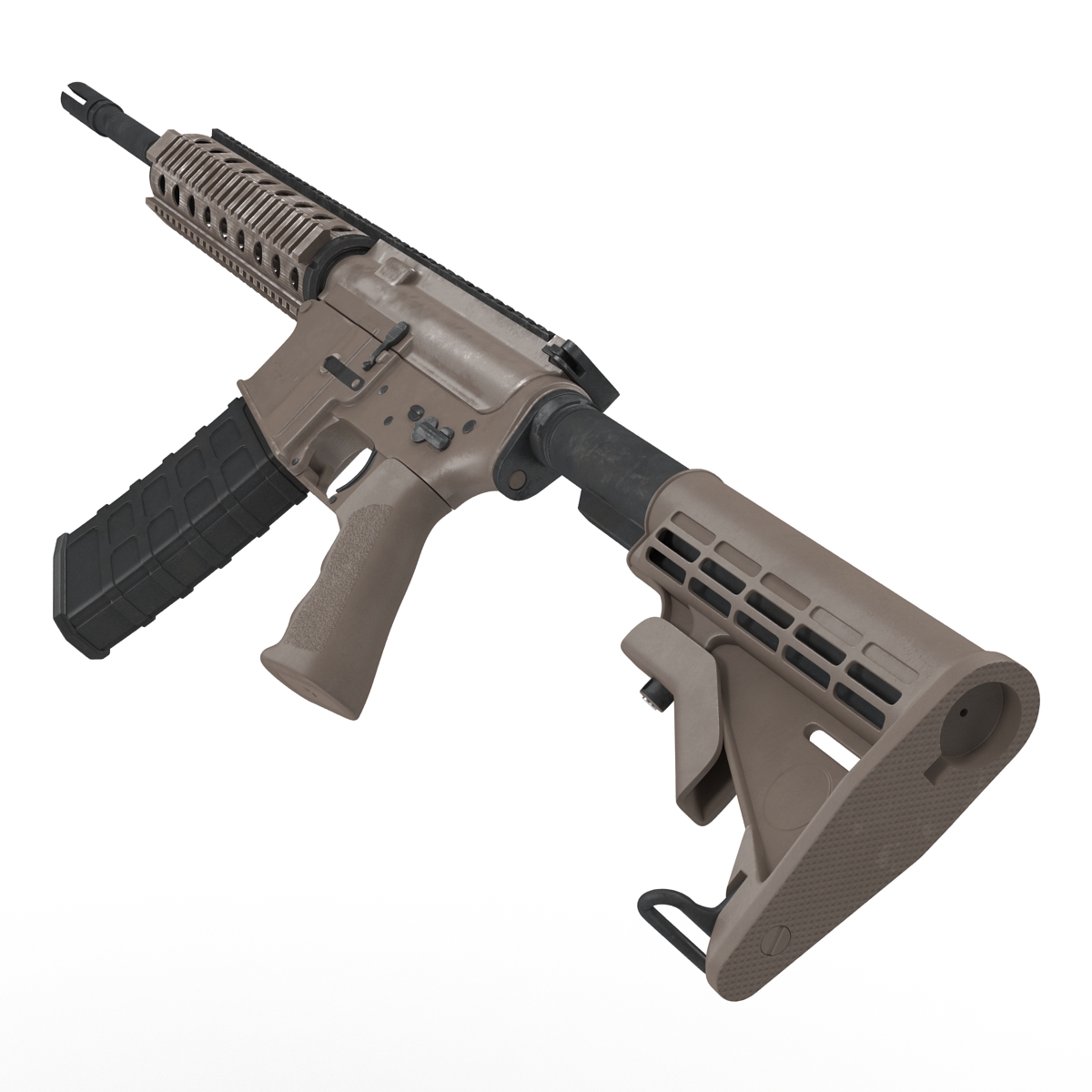 3D model Assault Riffle Generic 4 Sandy