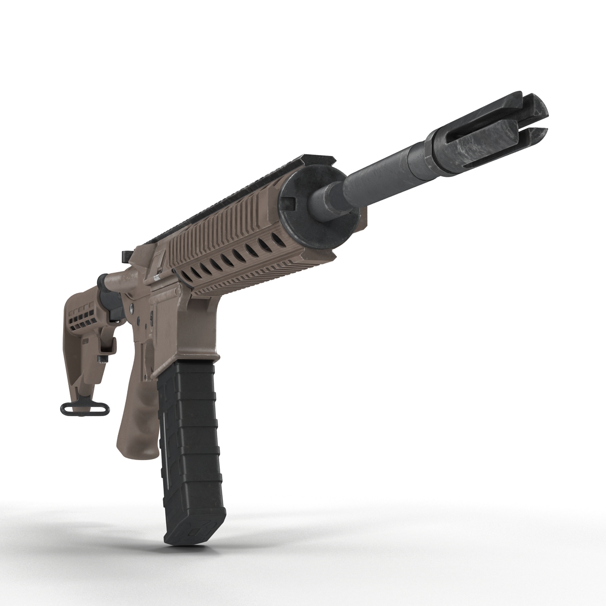 3D model Assault Riffle Generic 4 Sandy