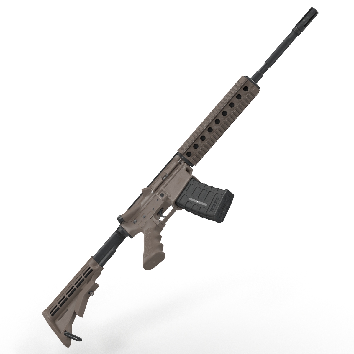 3D model Assault Riffle Generic 4 Sandy