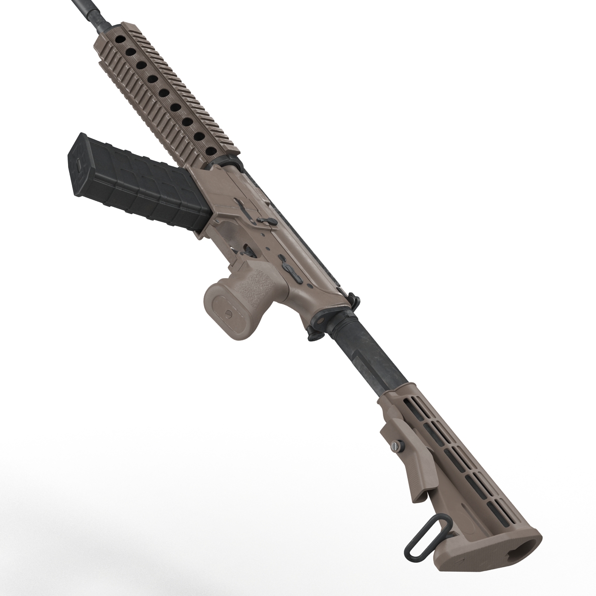 3D model Assault Riffle Generic 4 Sandy