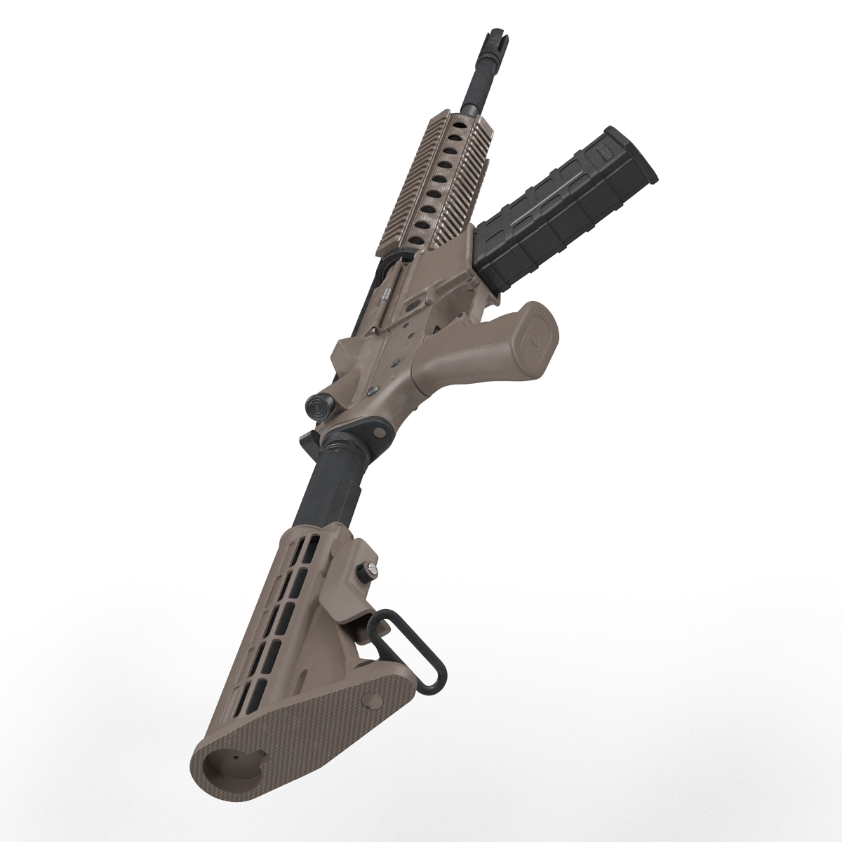 3D model Assault Riffle Generic 4 Sandy