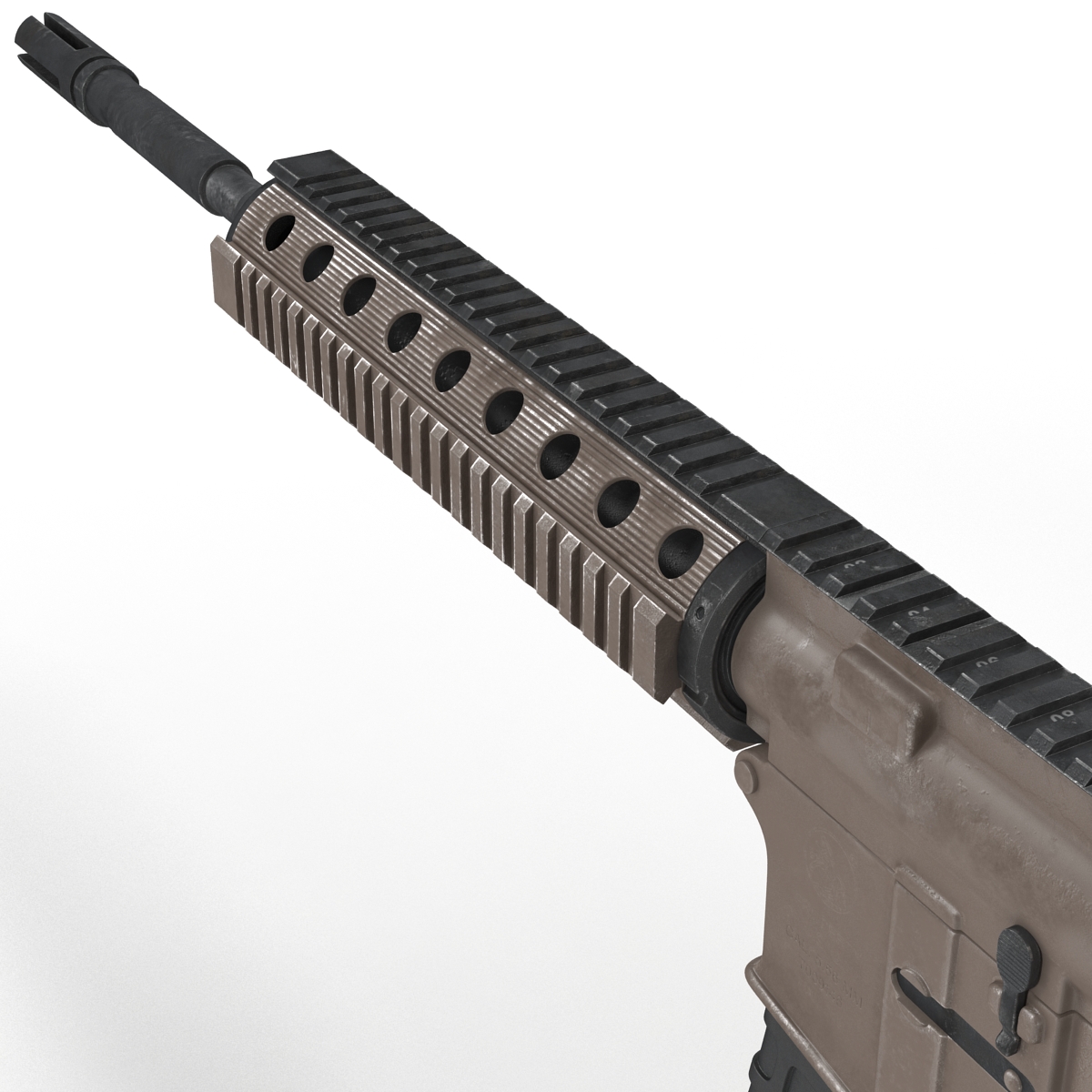 3D model Assault Riffle Generic 4 Sandy