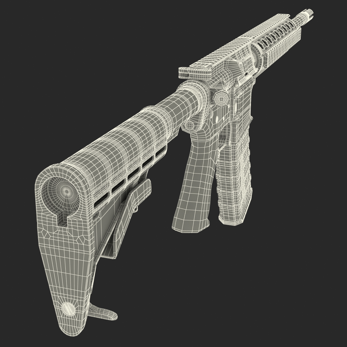 3D model Assault Riffle Generic 4 Sandy