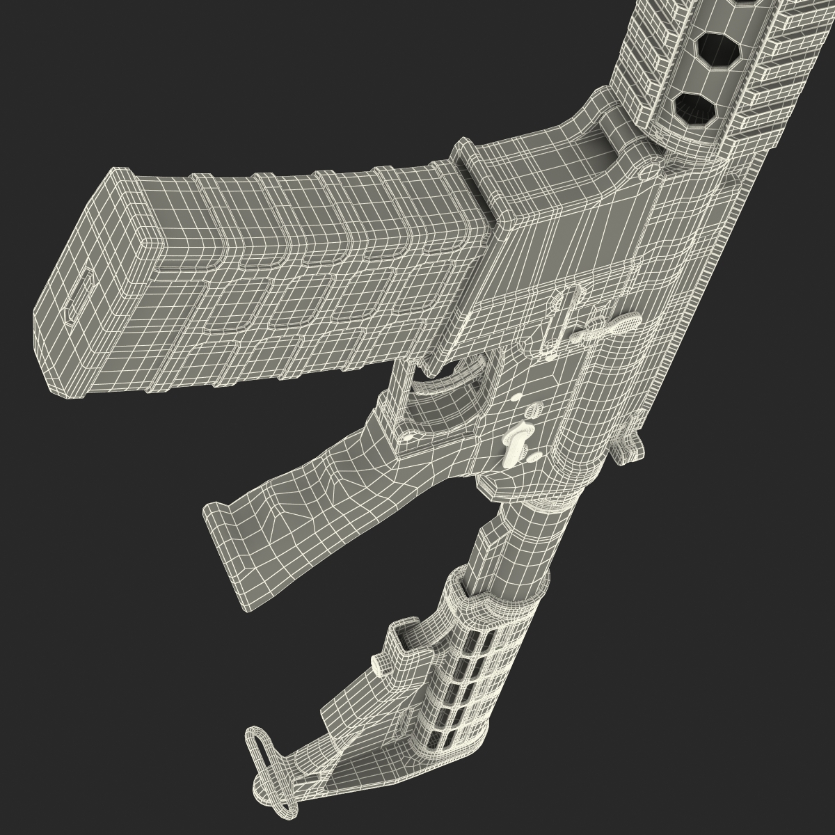 3D model Assault Riffle Generic 4 Sandy