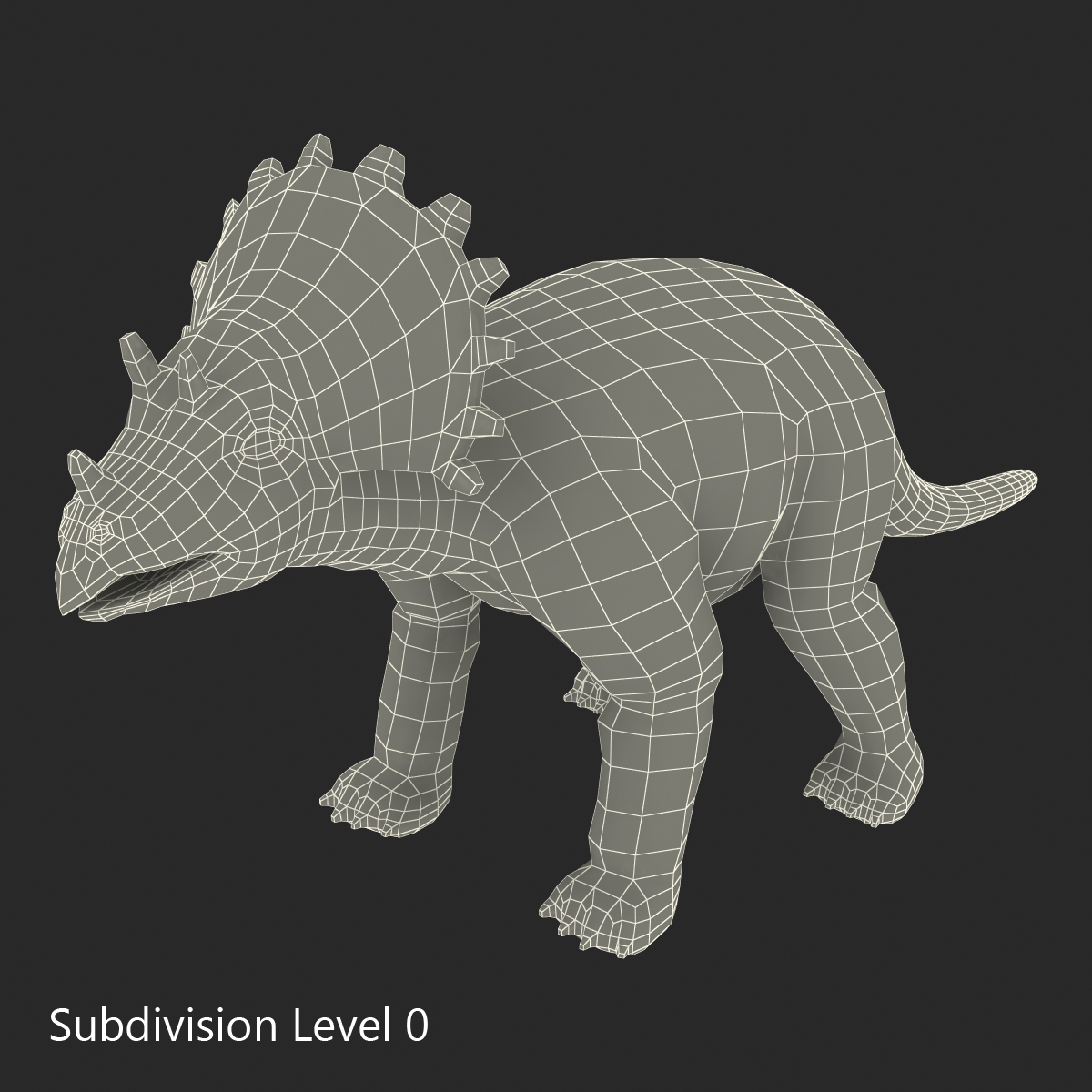 Dinosaur Toy Triceratops 3D model