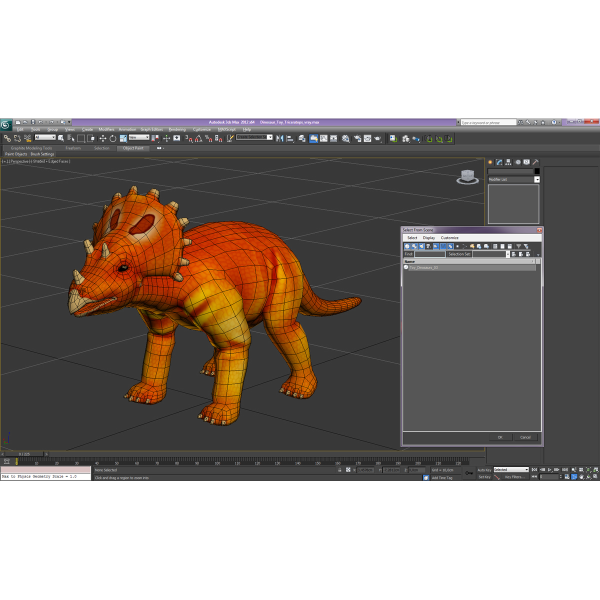 Dinosaur Toy Triceratops 3D model