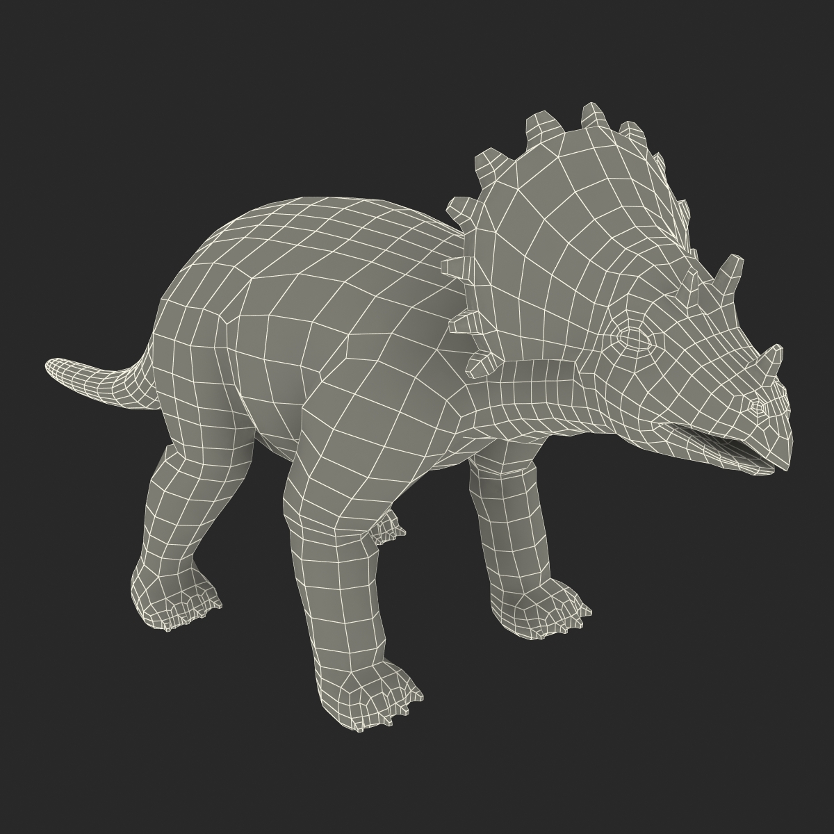 Dinosaur Toy Triceratops 3D model