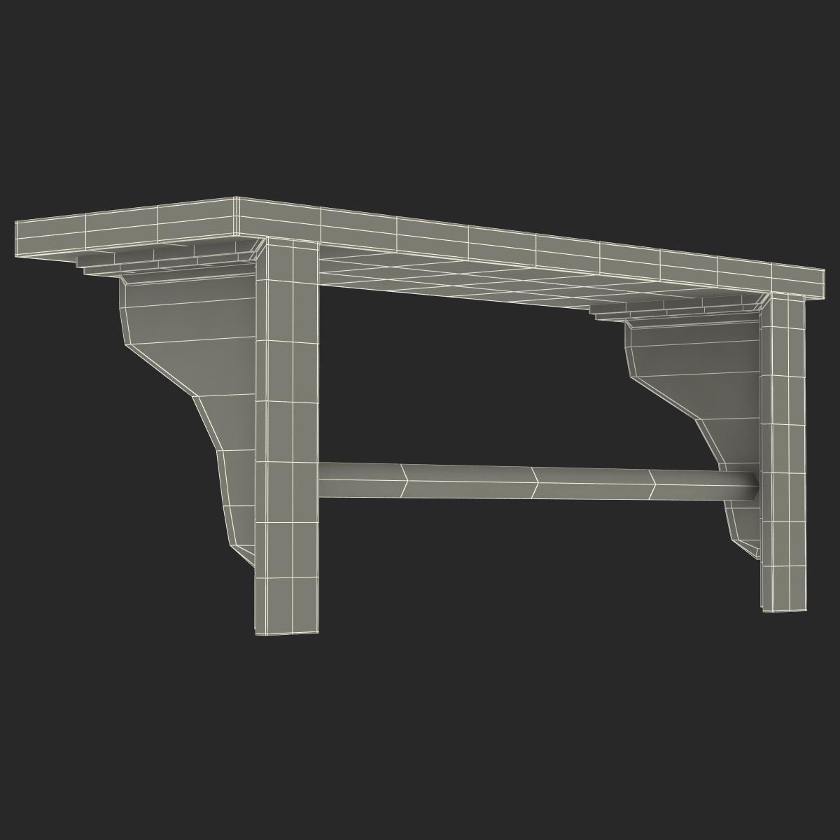 3D Kitchen Shelf model