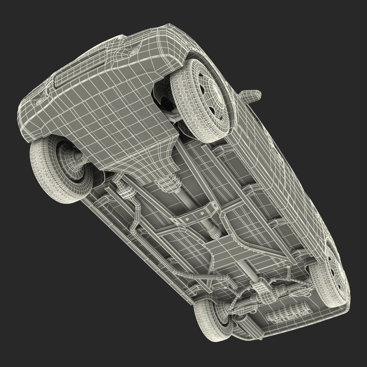 3D London Cab TX1 Rigged