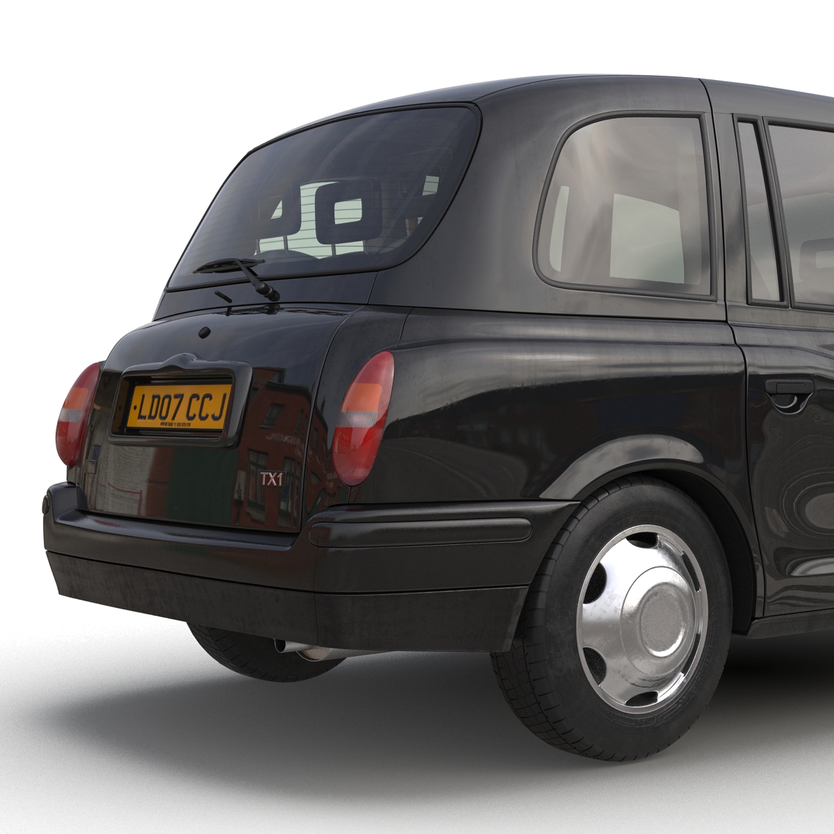 3D model London Cab TX1 Simple Interior