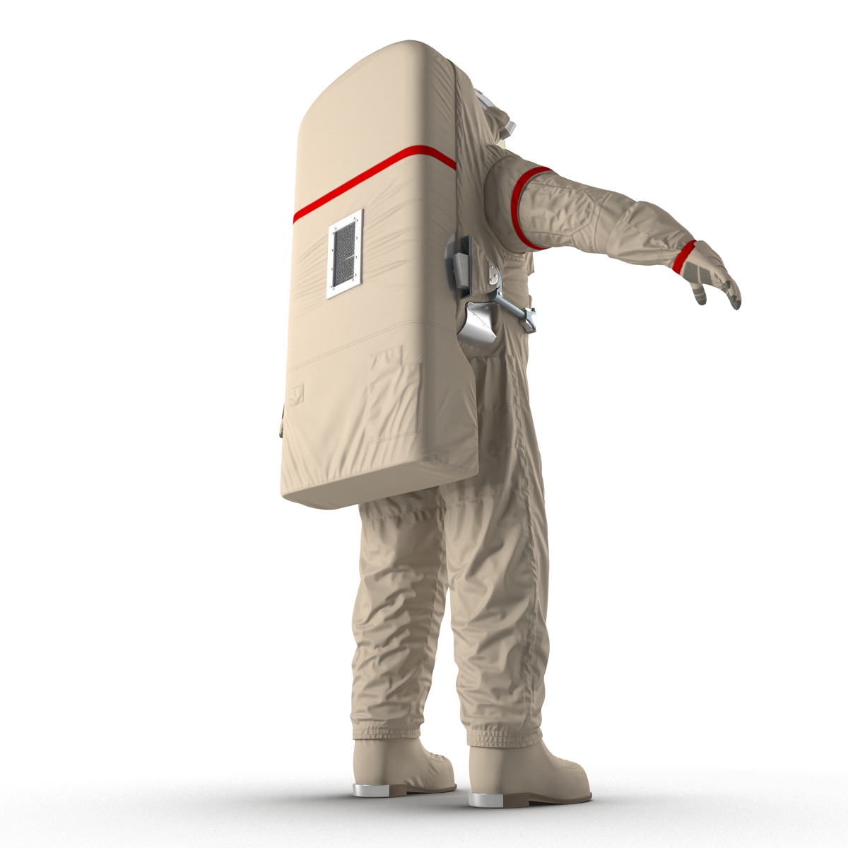 3D Chinese Astronaut Wearing Space Suit Feitian Rigged