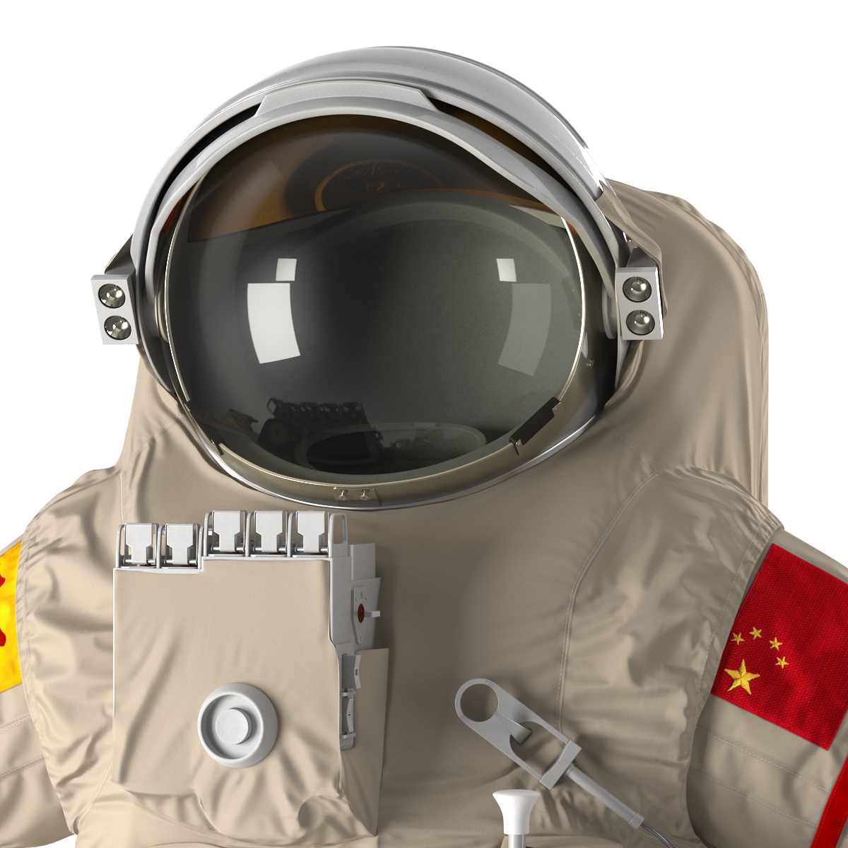 3D Chinese Space Suit Feitian Rigged model