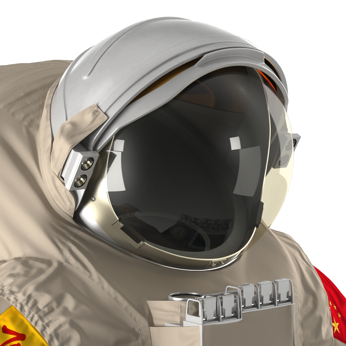 3D Chinese Space Suit Feitian Rigged model