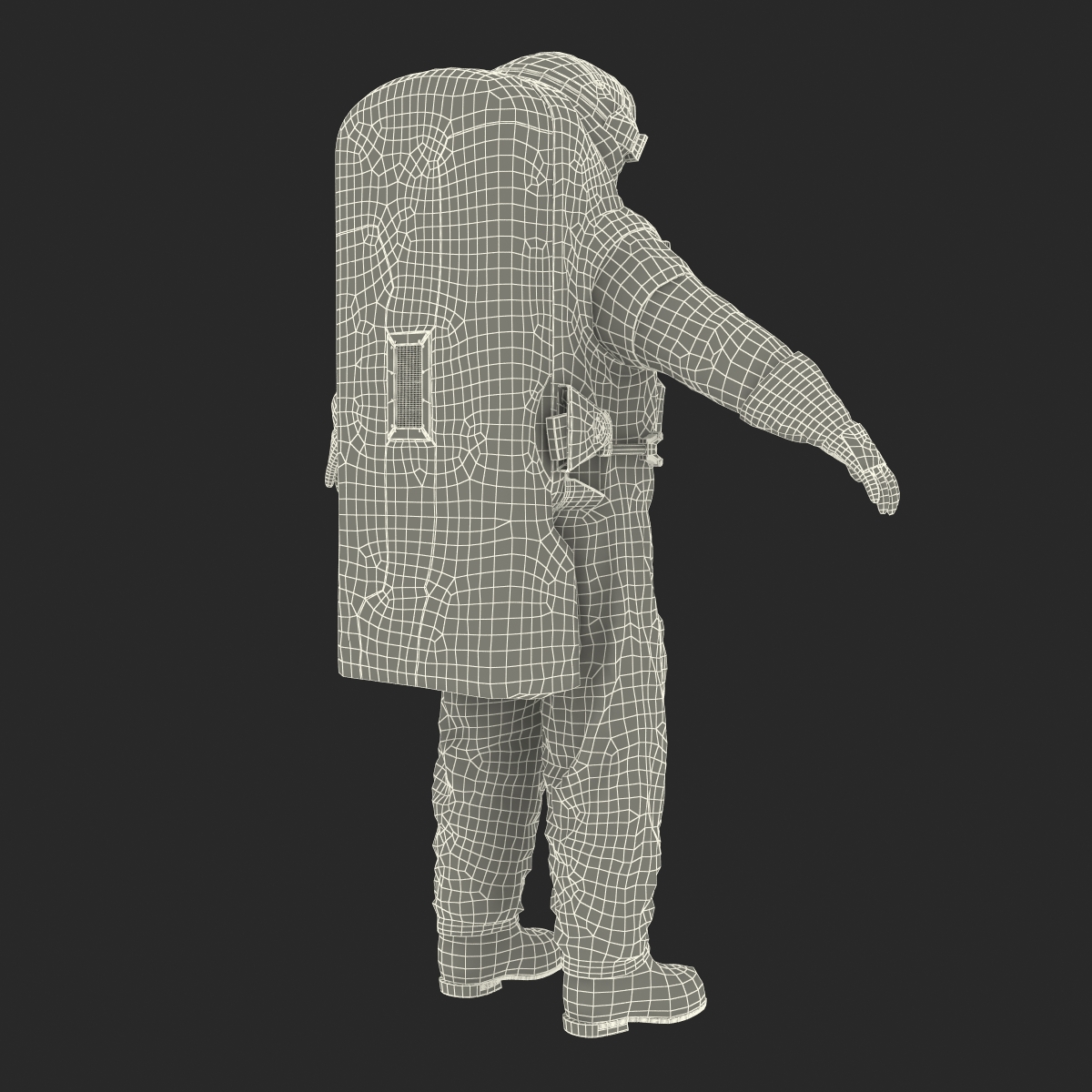 3D Chinese Space Suit Feitian Rigged model