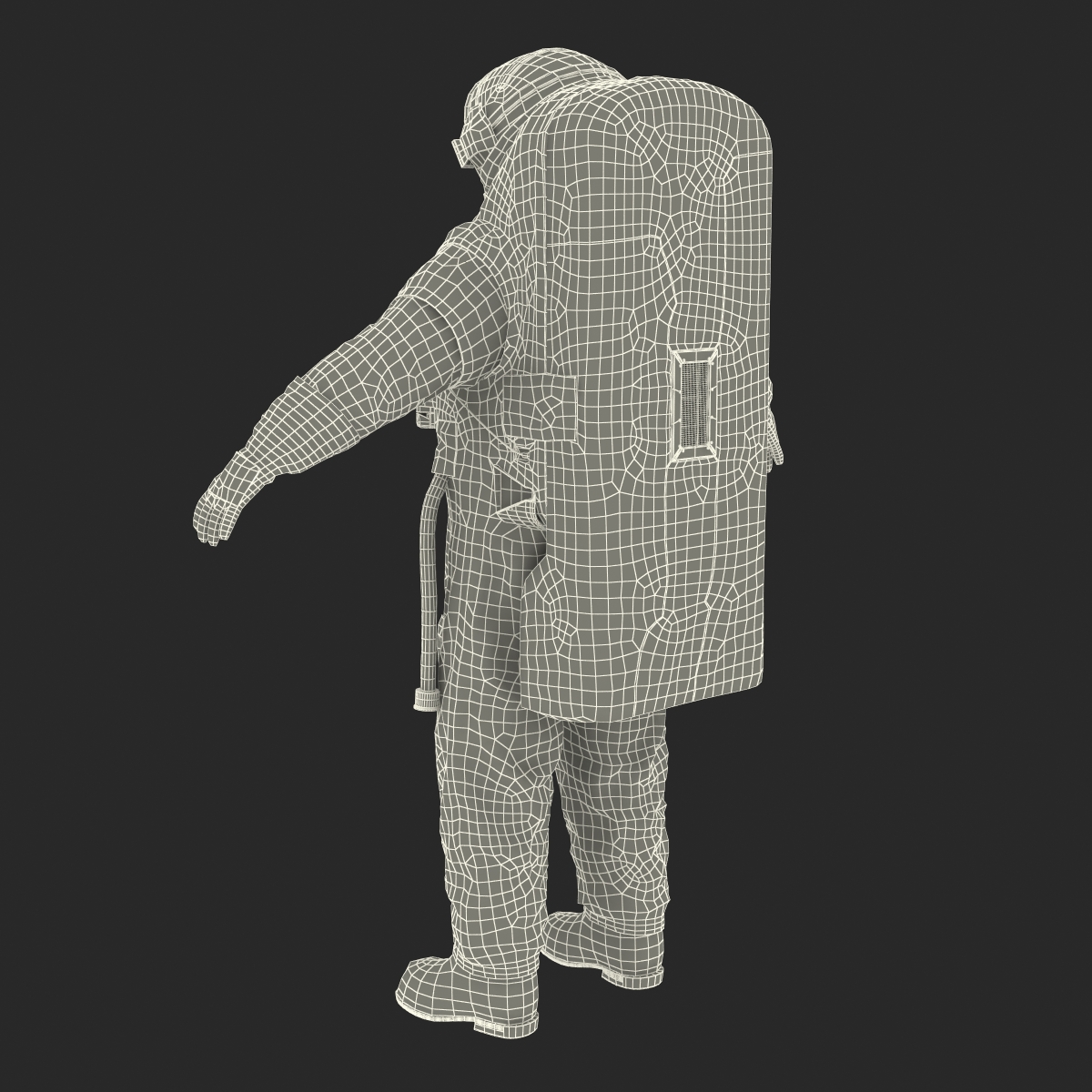 3D Chinese Space Suit Feitian Rigged model