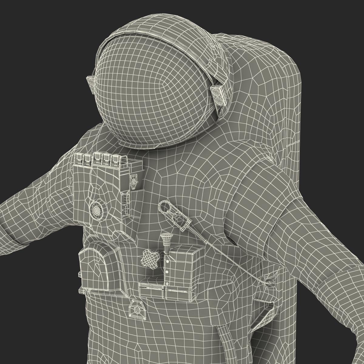 3D Chinese Space Suit Feitian Rigged model