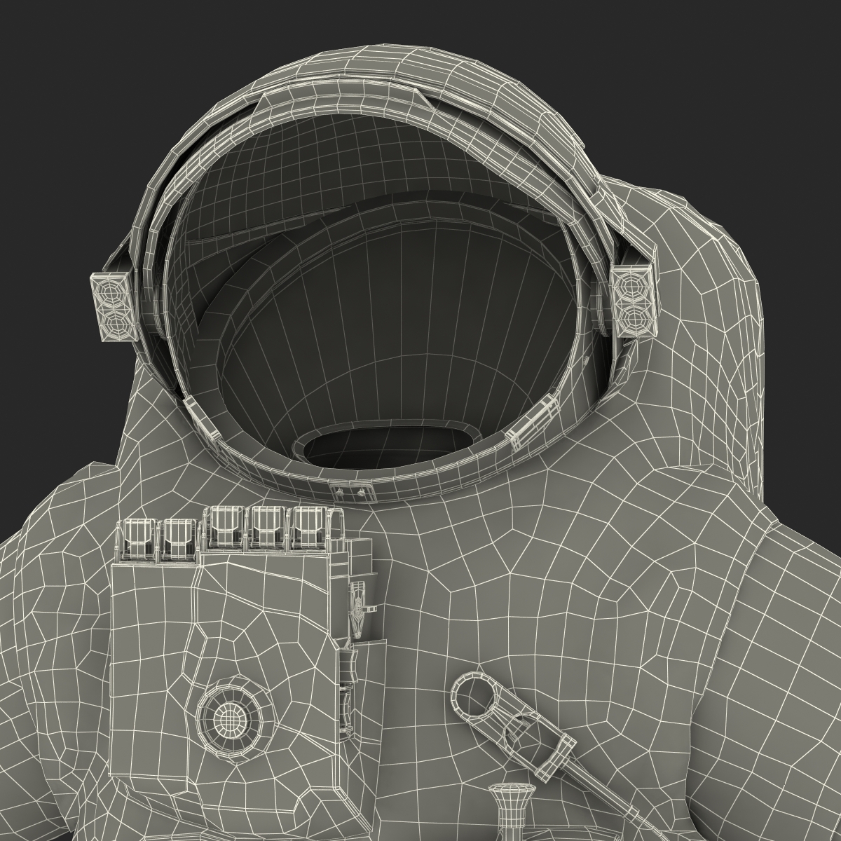 3D Chinese Space Suit Feitian Rigged model