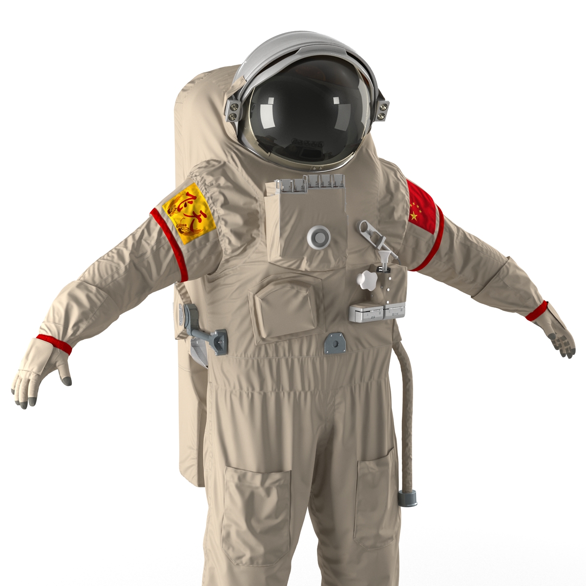 3D Chinese Space Suit Feitian