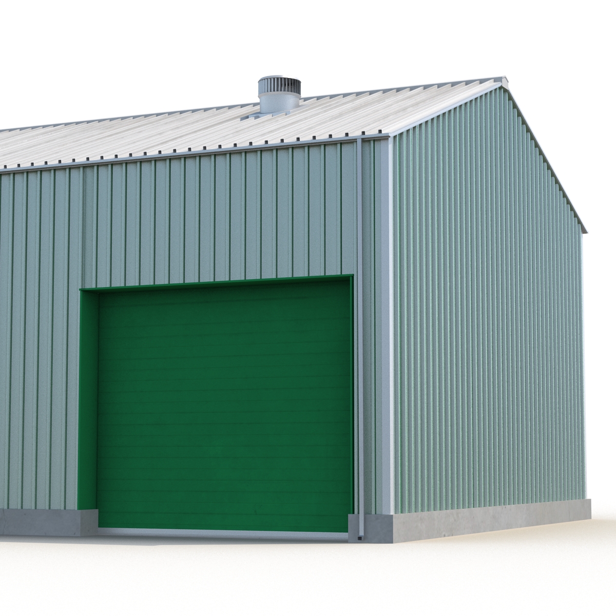 3D Warehouse Building 4 Green