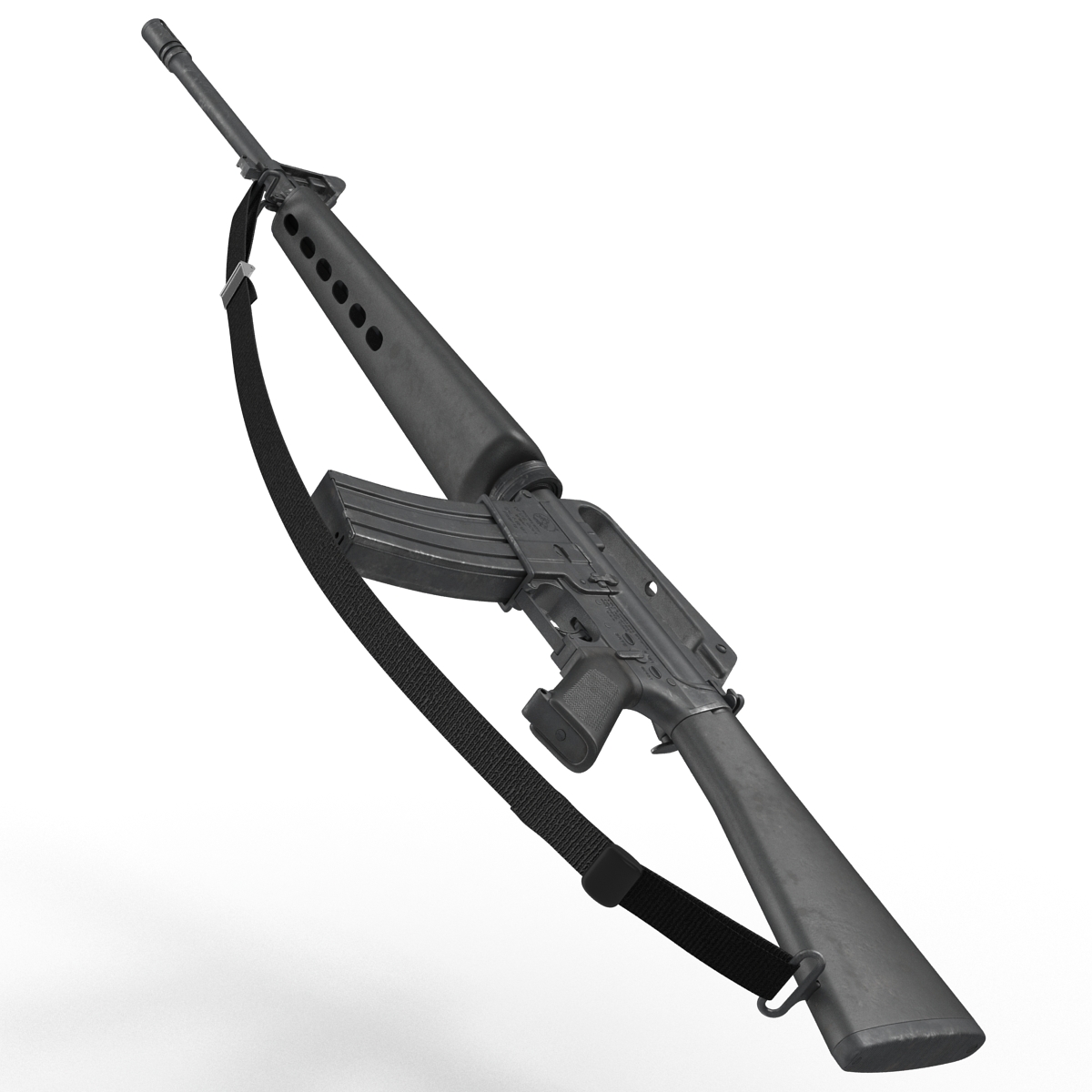 Assault Rifle M16 2 3D model