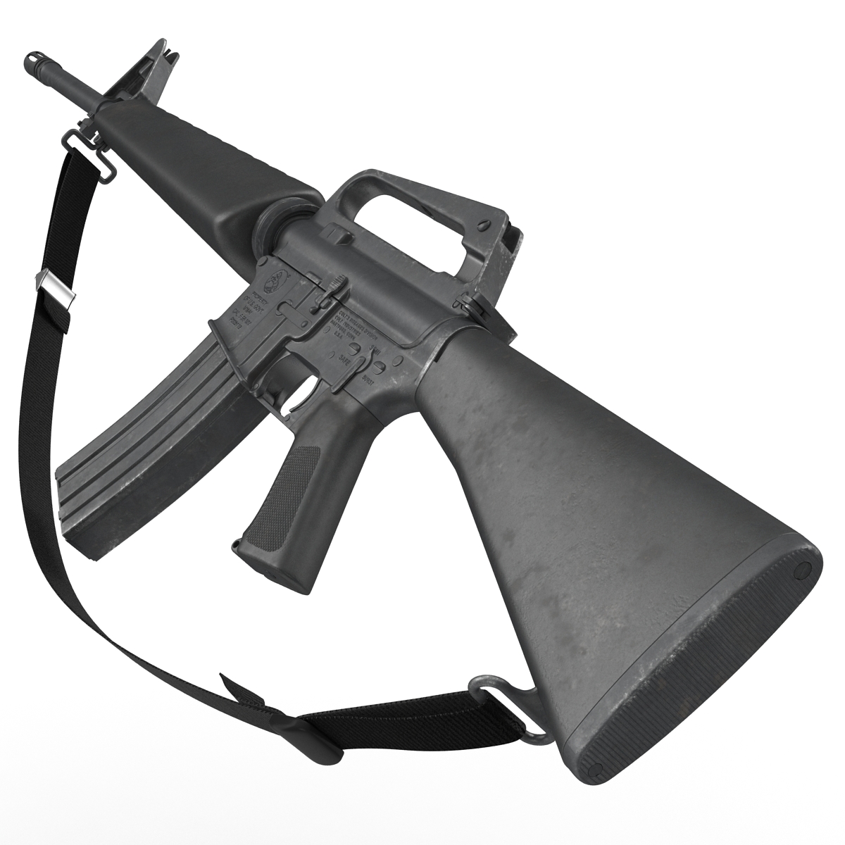 Assault Rifle M16 2 3D model