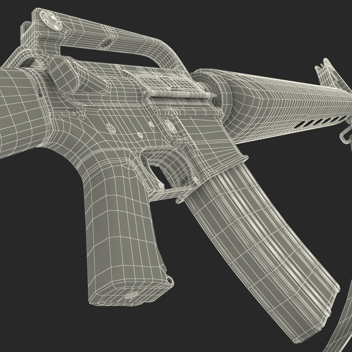 Assault Rifle M16 2 3D model