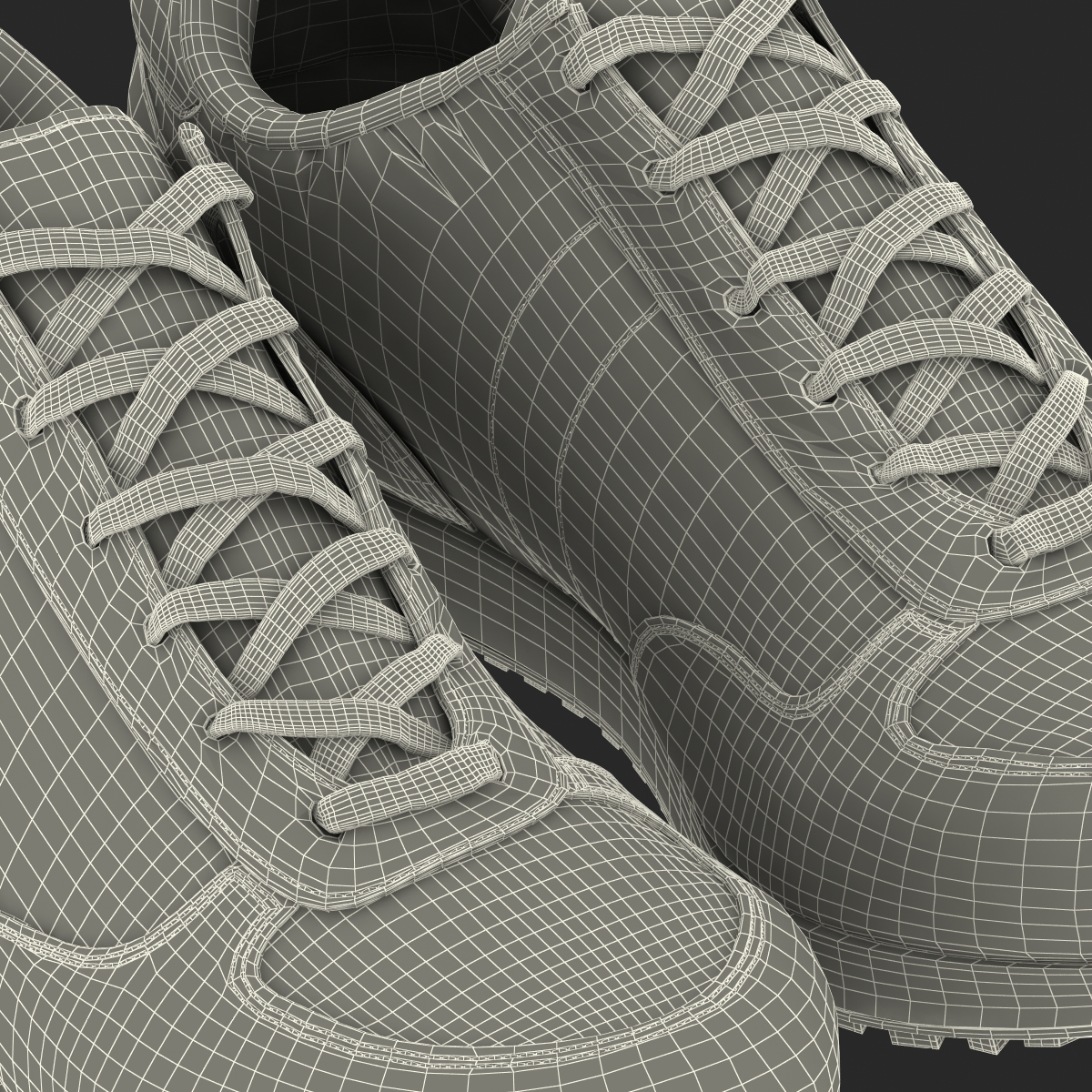 Sneakers 3 Red 3D model