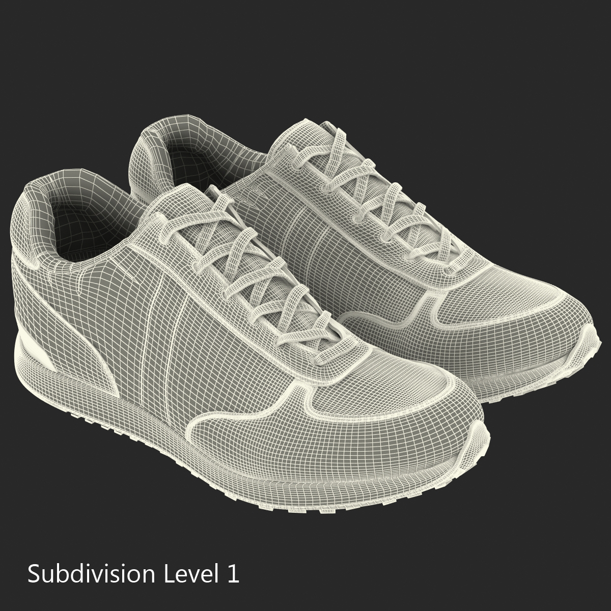 Sneakers 3 Yellow 3D