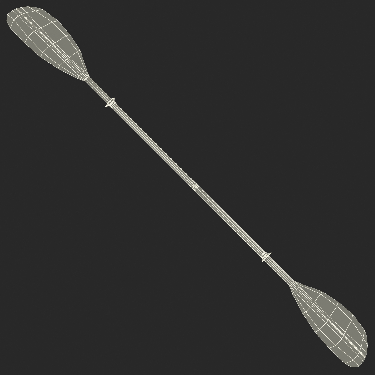 Canoe Paddle 4 3D model