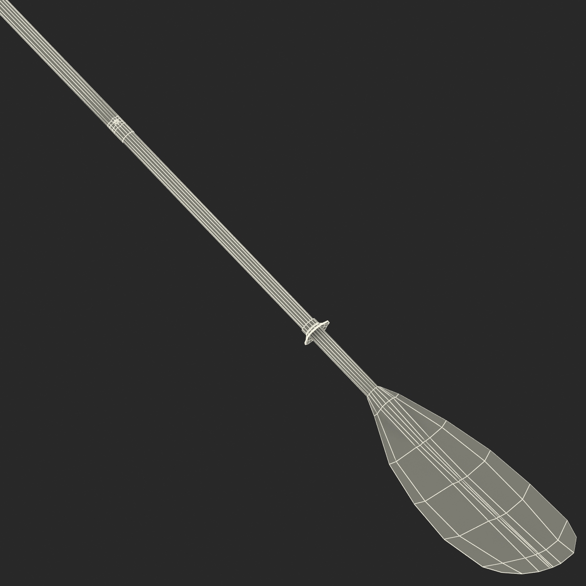 Canoe Paddle 4 3D model