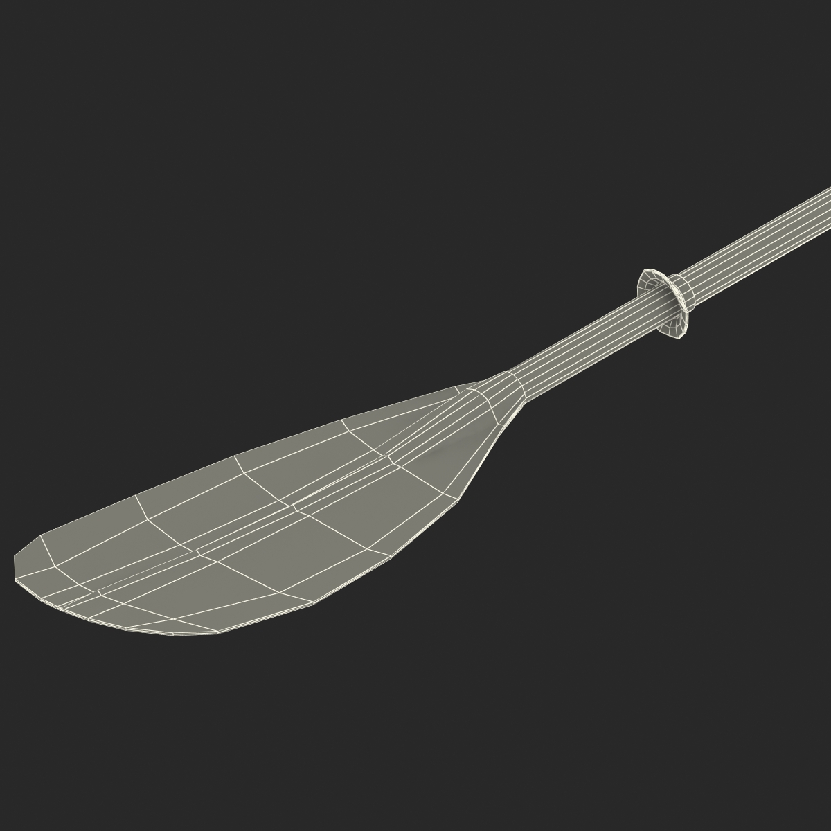 Canoe Paddle 4 3D model