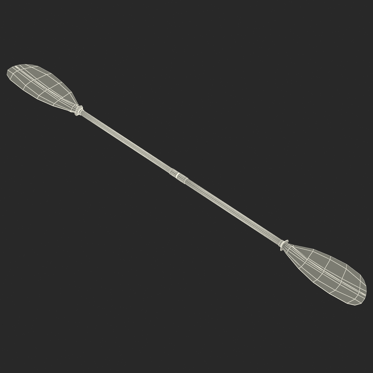 Canoe Paddle 5 3D model