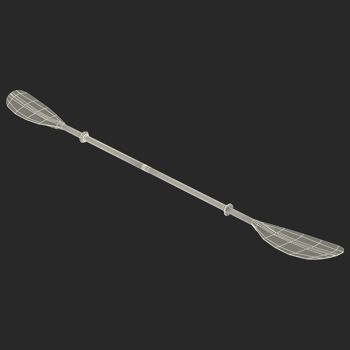 Canoe Paddle 5 3D model