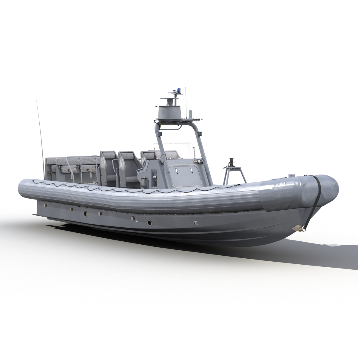 3D Naval Special Warfare Rigid Hull Inflatable Boat RHIB model